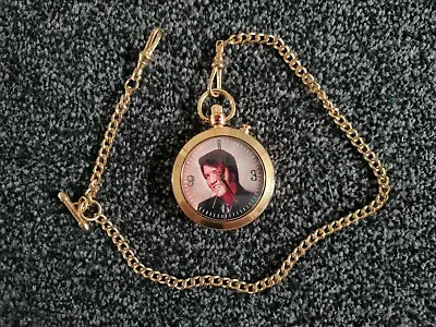 Elvis Presley - 18ct Gold Plated Pocket Watch & Chain - Westminister Collection • £39.99