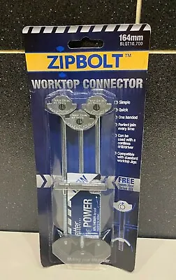 £14.99 • Buy Zipbolt 3 X Kitchen Worktop Connecting Bolt Joining Clamp Connector Free Hex Bit