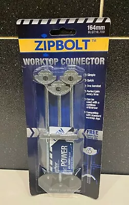 £14.99 • Buy Zipbolt 3 X Kitchen Worktop Connecting Bolt Joining Clamp Connector Free Hex Bit