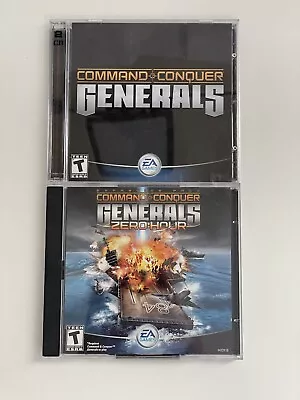 Command & Conquer: Generals + Zero Hour PC CD Rom Expansion Pack Computer Game • $30