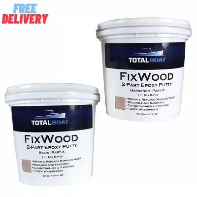 - 512884 Fixwood | Marine Grade Epoxy Putty | Stainable Paste Filler For Damaged • $59.68