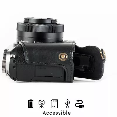 Panasonic Lumix DMC-GX85 (12-32mm) Ever Ready Leather Camera Case And  • $74.37