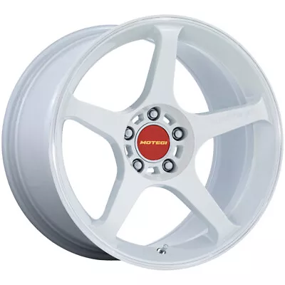 Motegi MR159 Battle V 18x8.5 5x120 +35mm White Wheel Rim 18  Inch • $269