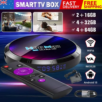 2024 Upgraded H96 MAX Smart Android 13.0 TV Box Quad Core 8K HD Stream Player 4K • $48.69