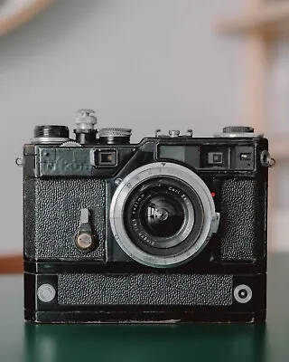 $10000 • Buy RARE First Batch 1957 Nikon SP Black Paint 35mm Film Camera W/ Motor S/N-6200077