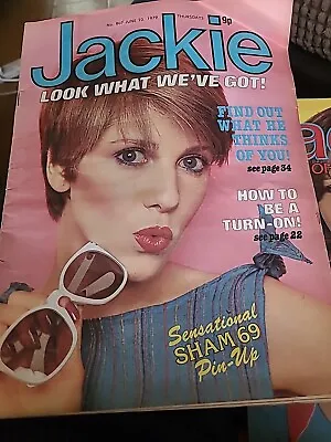 Jackie Vintage Magazine June 23rd 1979 Featuring The Sham 69 Centre Poster Vgc • £10