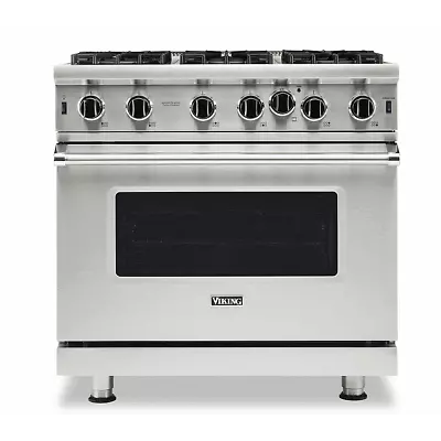 Viking 36 Inch Gas Range With 6 Open Burners BRAND NEW VGIC53626BSS • $6099