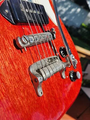 1961 EPIPHONE CORONET ELECTRIC GUITAR CHERRY ULTRA RARE SB533-MV CHERRY  1 Of 7 • $13950