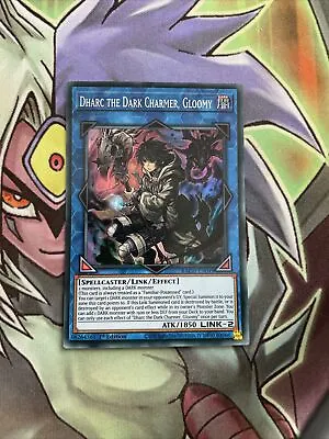 BACH-EN049 Dharc The Dark Charmer Gloomy Super Rare 1st Edition NM Yugioh Card • £2.45