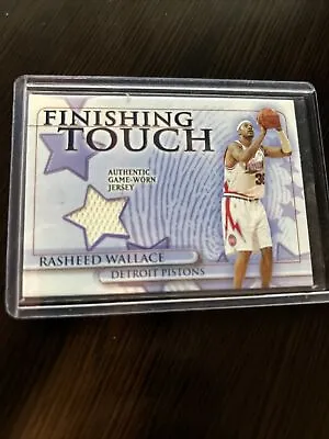 2005 Topps- Rasheed Wallace Jersey Card - Finishing Touch- Rare- Detroit Pistons • $25