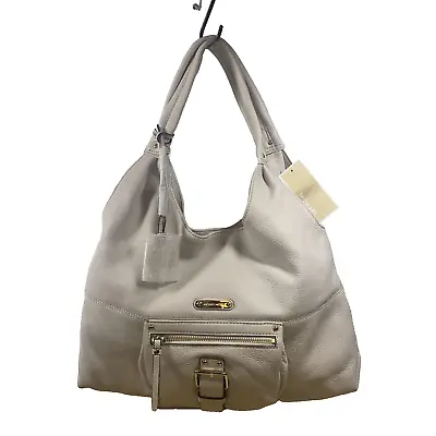 Michael Kors Austin Large Soft Leather Shoulder Handbag Purse Vanilla • $199.97