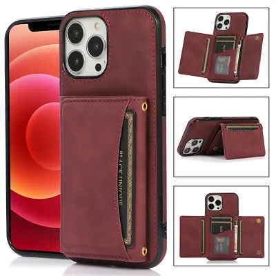 Business Vintage Card Holder Wallet Phone Case For IPhone 15 Pro Max 14 12 11 XR • $9.89