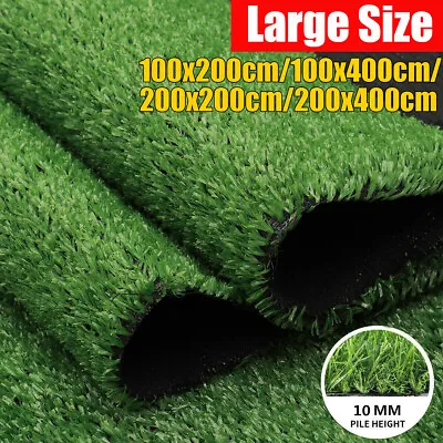 £19.96 • Buy 4m Outdoor Artificial Grass Realistic Fake Lawn Astro Turf Garden Decoration