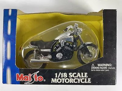 Maisto Road & Track 1/18 Scale Black Yamaha VMax Motorcycle New • $13.99