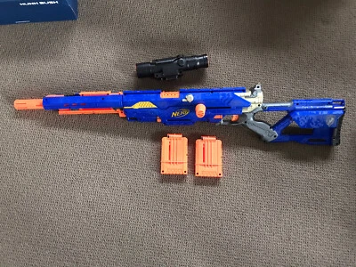 $168.50 • Buy Nerf N-Strike Elite - Longstrike CS-6 Blue Sniper Rifle Gun