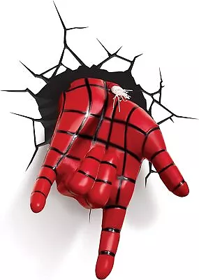 Marvel Spiderman Hand 3D Wall Light Plastic • £32.97