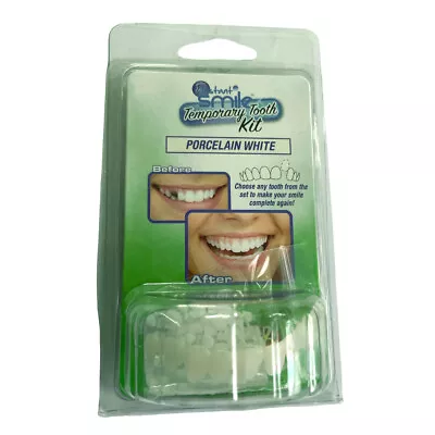 Instant Smile Teeth Top Veneer Replacement Tooth Kit - Porcelain White • $15.99