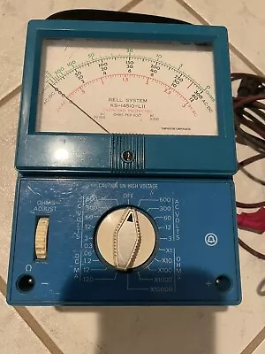 Michigan Bell System KS-14510-L102 By Simpson 300 Volt Ohm Meter With Probes • $50