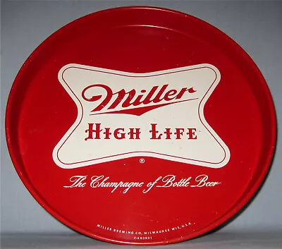 Miller Red Metal Beer Tray- Milwaukee Wis • $17.99