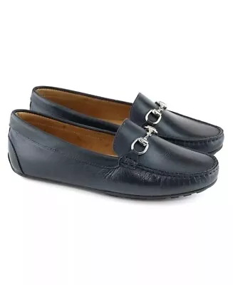 NEW Marc Joseph New York Women's Sarasota Loafers Leather Navy Size 7 NIB • $29.89