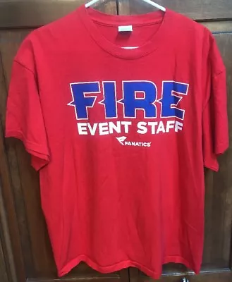 MLS Chicago Fire Soccer Event Staff Tee T Shirt Men XL Red Toyota Park • $6.69