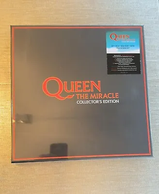 Queen The Miracle Collector's Edition / 5CD + Blu-ray + DVD + LP .. New & Sealed • £144