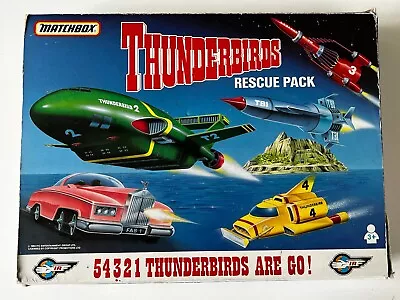 Boxed Vintage Matchbox Thunderbirds Rescue Pack 5 Model Vehicles Unopened 1992 • £4.99