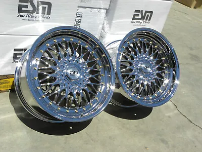 Platinum PL 18x9.5 +38 ESM 002R Rims 5X112 Wheels Audi Mercedes VW MBZ • $940