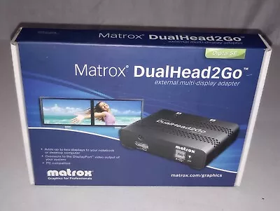 BRAND NEW SEALED Matrox DualHead2Go External (2 Screen) Multi-Display Adapter • $54.99