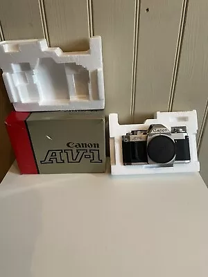 Canon AV-1 Boxed Camera Vintage In Good Condition Tested And Working • £99.99