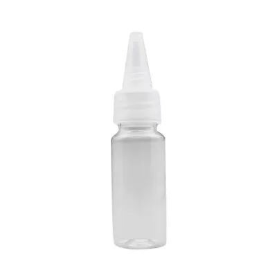 £6.35 • Buy 5pcs 5-100ml Twist Top Empty Bottles Plastic Nozzle Dropper Caps Spout Clear UK