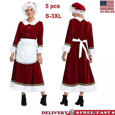 Mrs Claus Wig Adult Womens Santa Costume Fancy Dress • $65.44