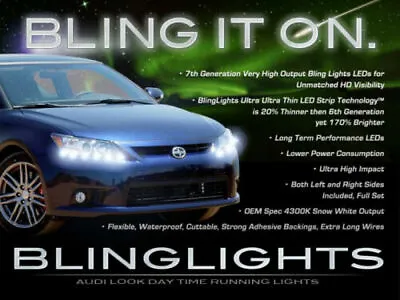 $49.99 • Buy BlingLights LED DRL Head Light Strips Daytime Running Lamps Kit For Scion TC