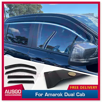 AUSGO Injection Weather Shields For Amarok Next-Gen NF Dual Cab 2023+ • $65.31