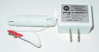 Vintage Transistor Radio AC Power Adapter 9v Battery Eliminator 1W Bench Supply • $12.99