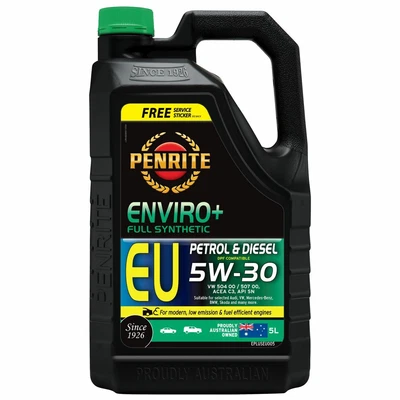 $83.95 • Buy Penrite Enviro+ EU Synthetic Engine Oil 5W-30 5L EPLUSEU005 Fits Audi Q7 3.0 ...