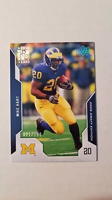 Mike Hart RC 2008 Upper Deck Draft 021/100 Colts #75 Michigan A1 • $20