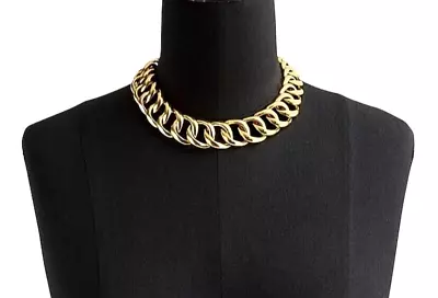 NWT J.Crew Women's Gold Plated Link Collar Necklace • $44.99