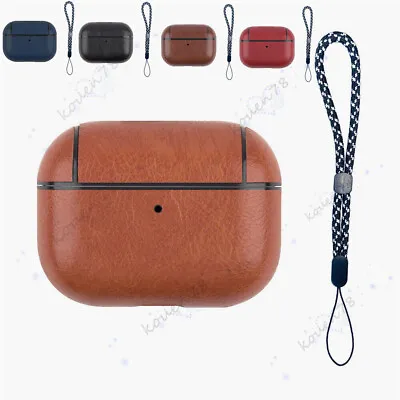$12.67 • Buy For Apple AirPods 2nd Generation 2022 Shockproof Leather Slim Case Cover W/Strap