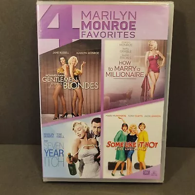 4 Marilyn Monroe Favorites DVD Gentlemen Prefer Blondes Seven Year Itch RARE • $30