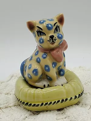 VINTAGE Ceramics Art Studio Madison WI Cat And Pillow Salt & Pepper Shakers Rare • $64.95