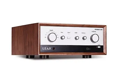 Leak Stereo 230 Integrated Amplifier - Walnut Surround 75w + DAC Phono MM • £1249