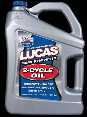 Lucas Oil 10115 Semi-Synthetic 2-Cycle Oil - 1 Gallon Jug • $57.80