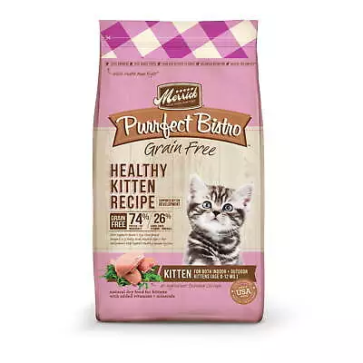 Merrick  Grain Free Cat Food Dry Cat Food Healthy Kitten Food Recipe 7 Lb. Bag • $28.49