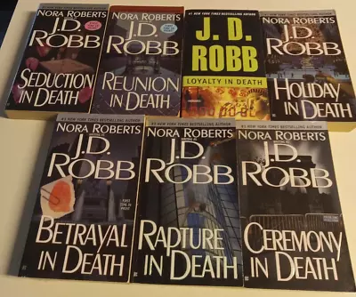 J D Robb 7 Bk Pb Lot Seduction Loyalty Holiday Betrayal Rapture Reunion In Death • $19.99