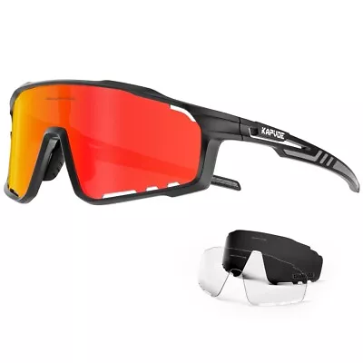 Cycling Sunglasses Sports Polarized Glasses UV Protection Mountain Bike Glasses • $22.22