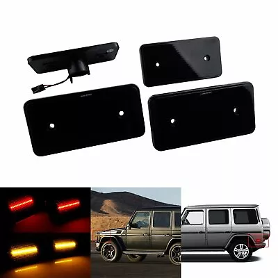 For 2002-2014 Mercedes G-Class W463 G500 G550 LED Side Marker Lights Black Lens • $45.80