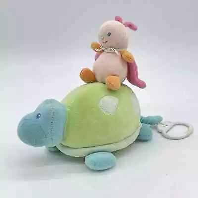 Carters Starters Turtle Pink Ladybug Musical Pull Lullaby Plush Prestige Toy • $13