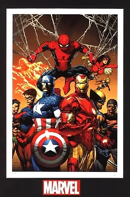 Marvel Superhero Enforcers Lithograph Limited Edition With COA • $199
