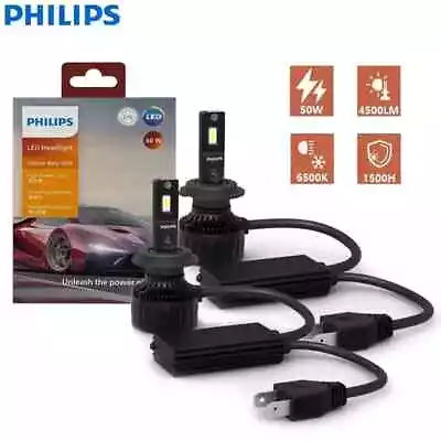 Philips Ultinon Rally 3550 LED H4 H7 H11 HB3 HB4 HIR2 100W 9000LM Car Head Lamps • $57.01